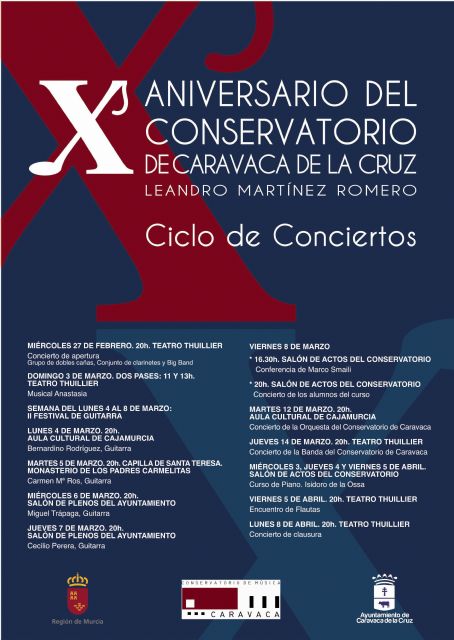 El Conservatorio Profesional de Música de Caravaca celebra el décimo aniversario de su creación - 2, Foto 2