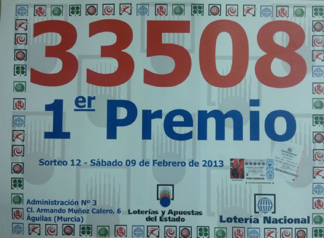 El Sorteo de Lotería Nacional a favor de Cruz Roja Española reparte en Águilas 1.000.000 de Euros - 1, Foto 1