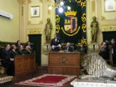 Leocadio Campos jura su cargo como Delegado en la Demarcación del Altiplano del Colegio de Graduados Sociales, en el Salón de Plenos del Ayuntamiento