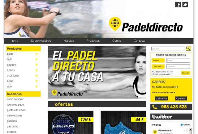 Nueva imagen de Padeldirecto. <a href=http://www.padeldirecto.es target=_blank>www.padeldirecto.es</a>, Foto 1