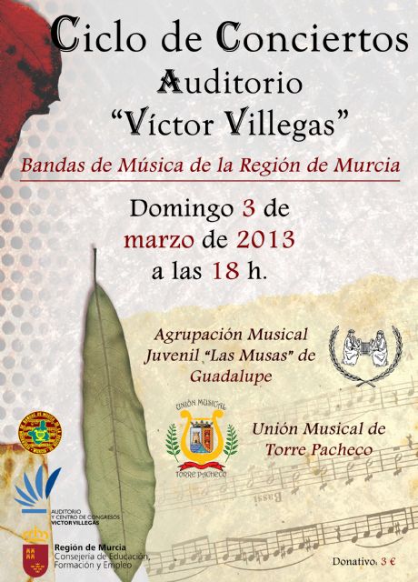 Ciclo de concierto de bandas de musica en el auditorio Victor Villegas - 1, Foto 1