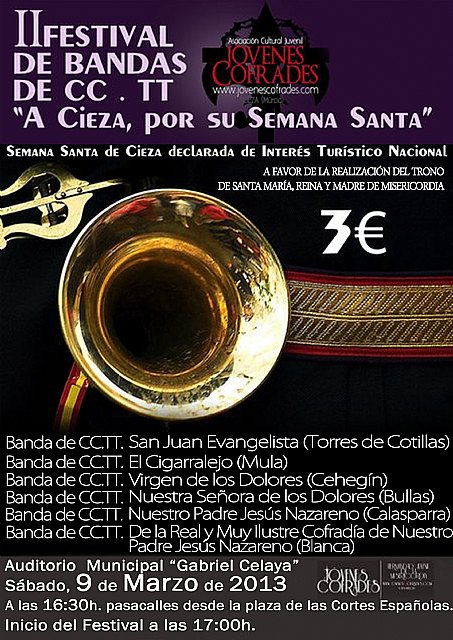 II Festival de Bandas de Cornetas y Tambores A Cieza, por su Semana Santa - 1, Foto 1