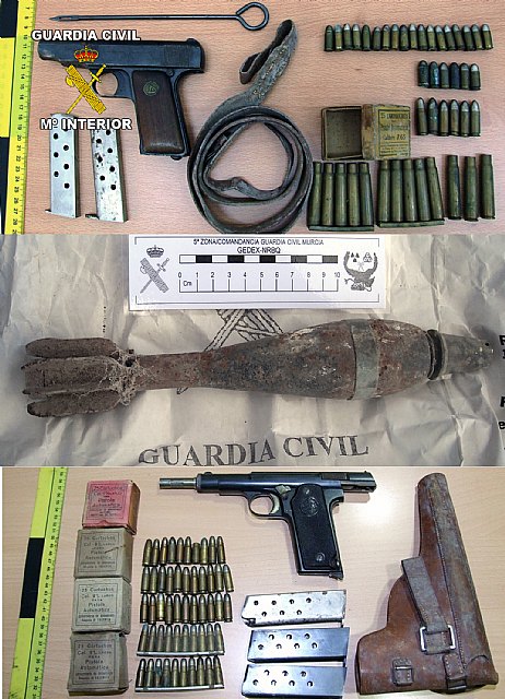 La Guardia Civil detiene a cuatro personas por tenencia y tráfico ilícito de armas en en Totana y Alhama de Murcia, Foto 2