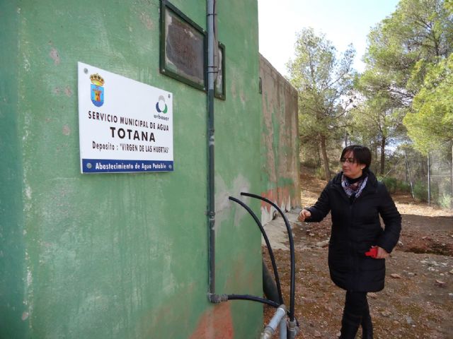 Realizan operaciones de mantenimiento en el depósito regulador de agua potable Virgen de las Huertas, Foto 1