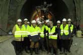 Los regantes del trasvase Tajo-Segura visitan las obras de reparacin del tnel de Ulea