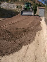 Agricultura invertir 1,5 millones en el arreglo de 41 caminos rurales de servicio en los municipios de Lorca y Puerto Lumbreras