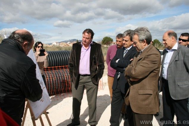 El Consejero de Agricultura y Agua y los Alcaldes de Alguazas y Ceutí visitan las obras de construcción - 2, Foto 2