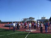 El colegio Reina Sofa particip en la final regional de atletismo alevn de Deporte Escolar, celebrada en Lorca