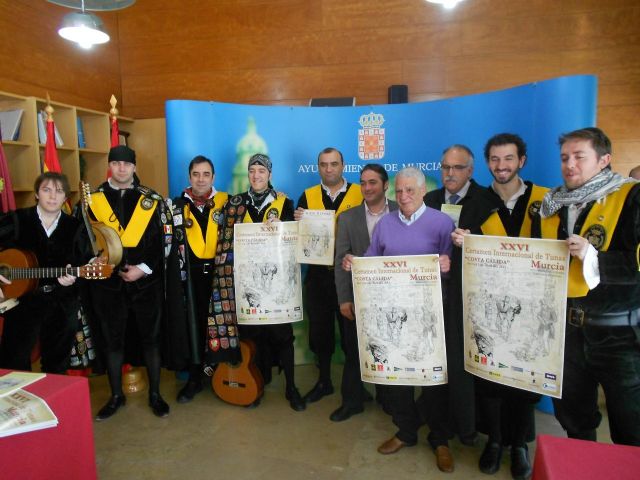 El Certamen Internacional de Tunas Costa Cálida  reunirá a grupos de Portugal, Colombia y España - 1, Foto 1