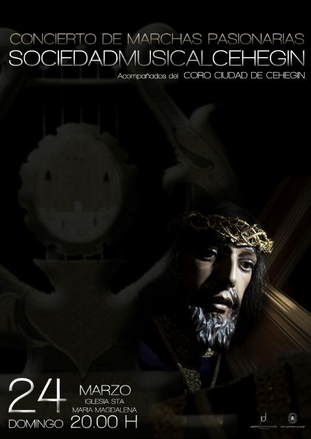 La Sociedad Musical de Cehegín interpretará marchas inéditas en su repertorio en el concierto del Domingo de Ramos - 1, Foto 1