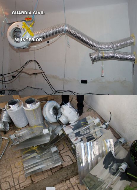 La Guardia Civil desmantela un punto de producción de marihuana en Lorquí - 1, Foto 1