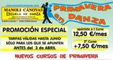 Cursos de Primavera Esc.de Danza Manoli Cnovas. ltimos das de la super promocin