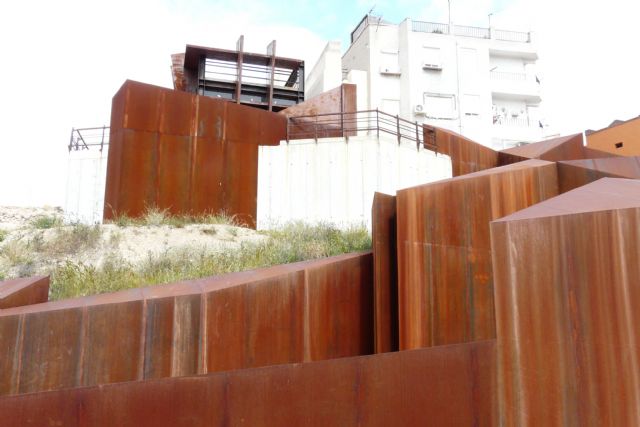El Alcalde de Molina de Segura y el Consejero de Obras Públicas visitan las obras de acondicionamiento realizadas en el Mirador del Castillo - 5, Foto 5