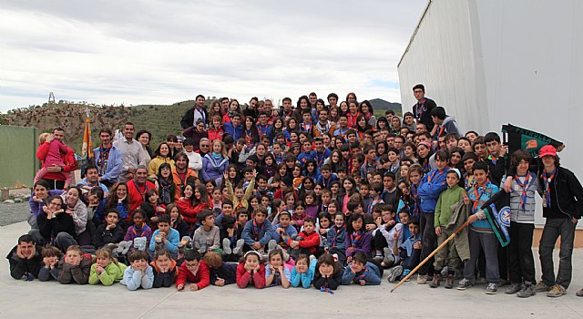 Cerca de 200 Scouts del grupo del Barrio del Carmen de Murcia celebran su campamento de primavera en Puerto Lumbreras - 1, Foto 1