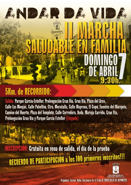 La Concejalía de Deportes celebra este domingo la II Marcha Saludable en Familia - 1, Foto 1