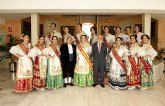 La Reina de la Huerta 2013 y su corte de honor, en la Asamblea Regional