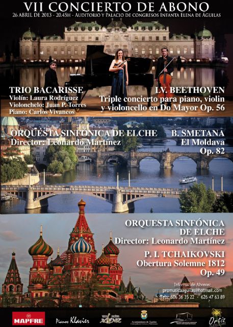 Verónica Forqué, la Orquesta Sinfónica Ciudad de Elche y el Trío Bacarisse actuarán este mes de abril en el Auditorio de Águilas - 1, Foto 1