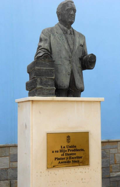 El PSOE de La Unión pide la inmediata restauración de la escultura del artista local e Hijo Predilecto Asensio Sáez - 1, Foto 1