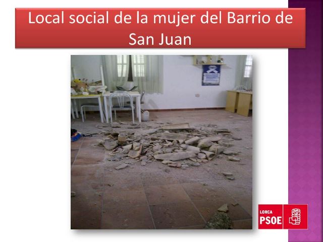 El PSOE denuncia la situación de abandono del local de la mujer de Los Ángeles - 2, Foto 2