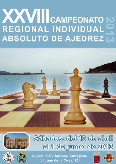 El XXVIII Campeonato Regional Individual de Ajedrez se jugará en Cartagena - 1, Foto 1