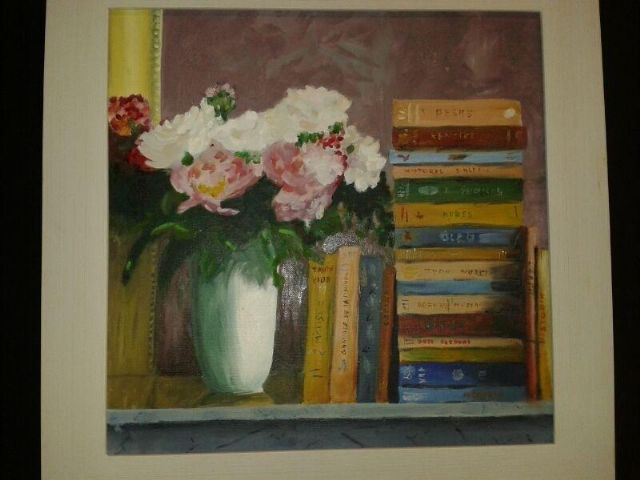 María José Pérez gana el primer premio del concurso de pintura Flores y Libros - 1, Foto 1