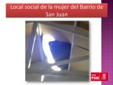El PSOE denuncia la situación de abandono del local de la mujer de Los Ángeles