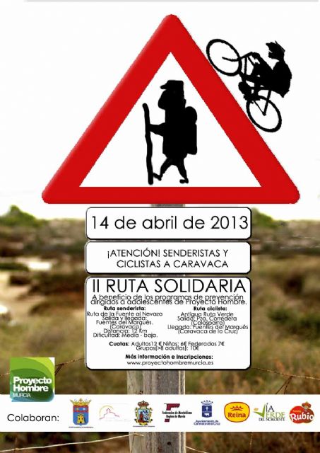 Proyecto Hombre celebra la II Ruta Solidaria este domingo en Caravaca - 1, Foto 1