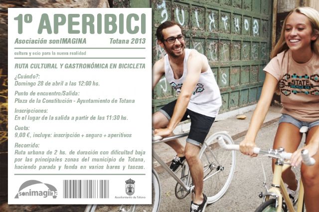 Totana acogerá el I Aperibici, una ruta cultural y gastronómica en bicicleta organizada el día 28 de abril por la nueva asociación sonIMAGINA, Foto 1