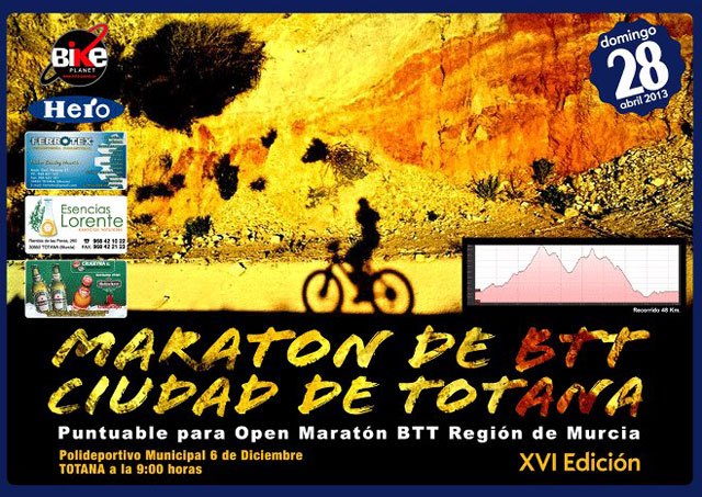 Totana acogerá el próximo 28 de abril la Marcha Btt Ciudad de Totana XVI Edición, Foto 1
