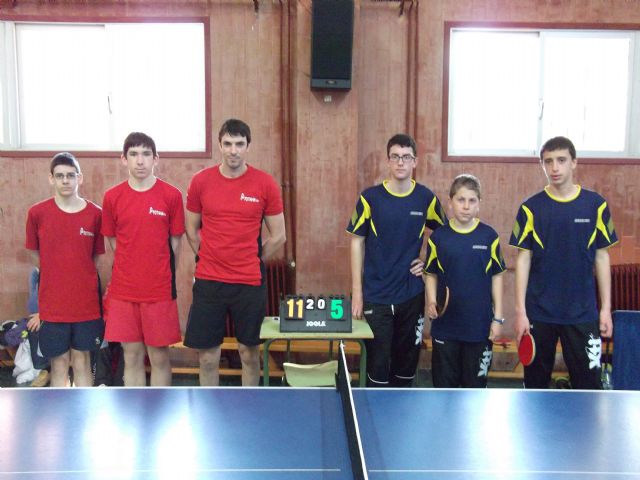 Club Totana tenis de mesa. Resultados fin de semana. Cuatro equipos en ligas - 5, Foto 5