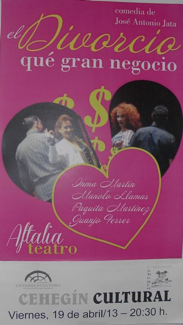 El ciclo 'Cehegín Cultural' trae una nueva obra de teatro a la Casa de la Cultura - 1, Foto 1