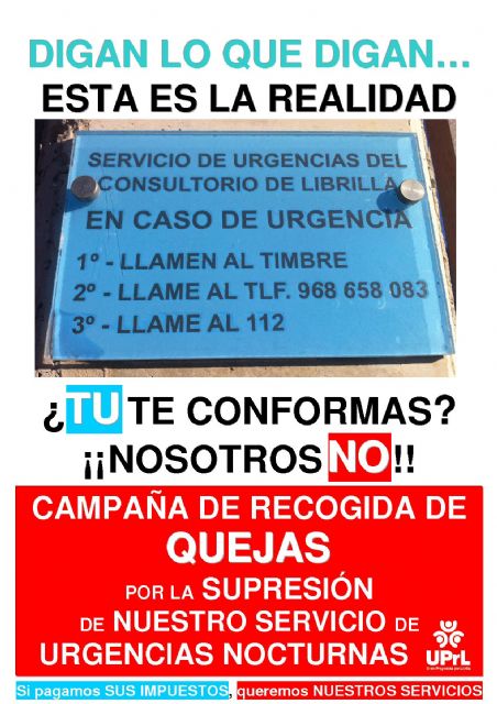 Unión Progresista por Librilla inicia una Campaña de recogida de Quejas - 4, Foto 4