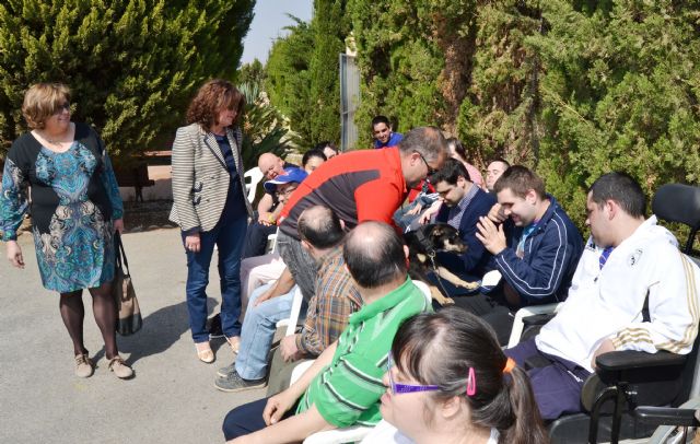 Los alumnos del Centro Ocupacional Urci participan en un taller de terapia asistida con perros - 2, Foto 2