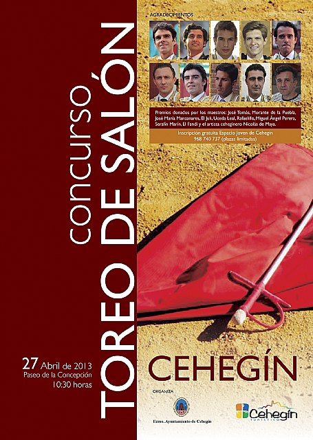 Grandes figuras del toreo colaboran con las I Jornadas Taurinas de Cehegín - 2, Foto 2