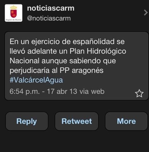 El PSRM denuncia el uso partidista por parte del PP regional de la cuenta oficial de la Comunidad Autónoma en Twitter - 3, Foto 3