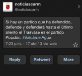 El PSRM denuncia el uso partidista por parte del PP regional de la cuenta oficial de la Comunidad Autónoma en Twitter