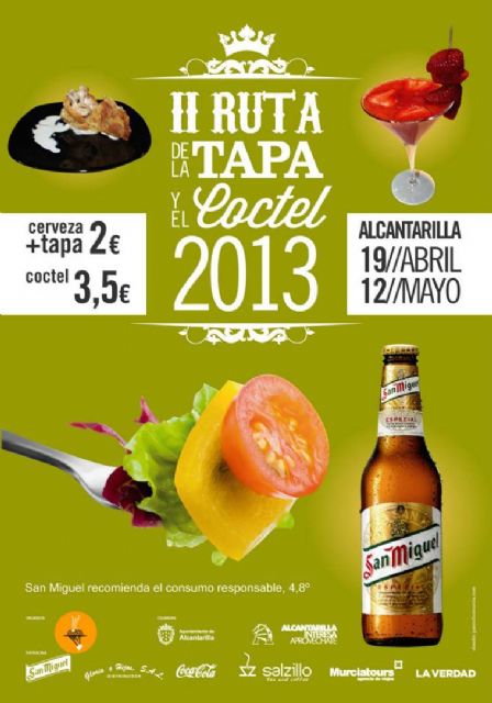 Mañana viernes se inaugura la segunda ruta de la tapa y el coctel en Alcantarilla - 1, Foto 1