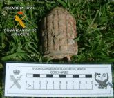 La Guardia Civil desactiva una granada de mano hallada en Chinchilla de Monte-Aragón