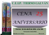 El C.E.I.P. Tierno Galvn organiza una cena con motivo de su 25 aniversario