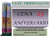 El C.E.I.P. Tierno Galván organiza una cena con motivo de su 25 aniversario El C.E.I.P. Tierno Galván organiza una cena con motivo de su 25 aniversario