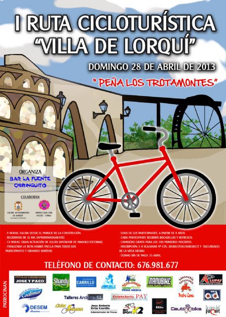 El Ayuntamiento de Lorquí participa en la I Ruta Cicloturística por el municipio - 1, Foto 1