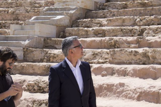 Juan Ramón Lucas graba en Cartagena secuencias de un programa sobre emprendedores - 1, Foto 1