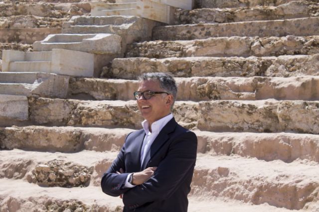 Juan Ramón Lucas graba en Cartagena secuencias de un programa sobre emprendedores - 2, Foto 2