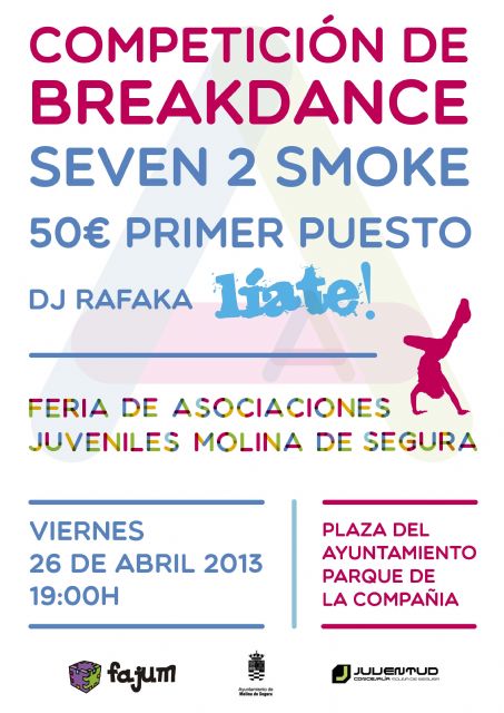 La Fiesta de Participación Juvenil LÍATE! de Molina de Segura se celebra el viernes 26 de abril en la Plaza del Ayuntamiento - 1, Foto 1