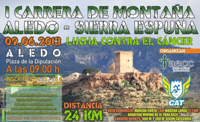 La I Carrera X Montaña Aledo - Sierra Espuña tendrá lugar el domingo 9 de junio, Foto 1
