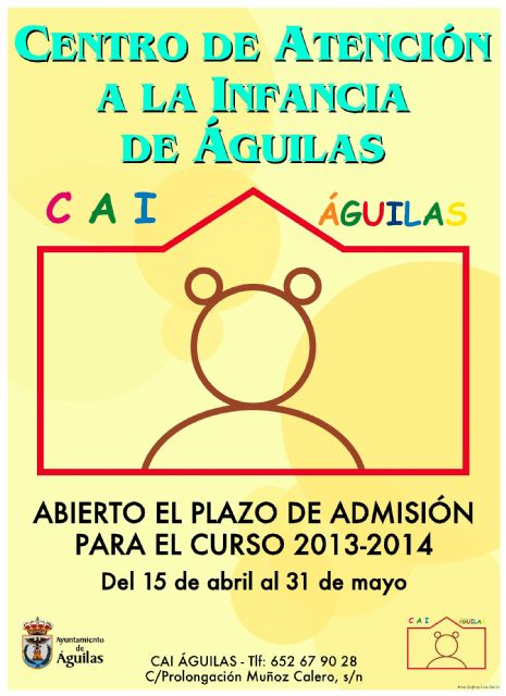 Abierto el plazo de admisión de alumnos para el curso 2013/14 en el CAI de Águilas - 1, Foto 1