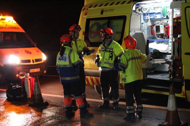 Protección Civil de Totana participa en un simulacro en caso de accidente múltiple en el túnel de la Autovía de Lorca - 2, Foto 2