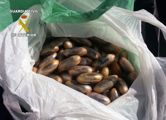 La Guardia Civil detiene a dos personas con más de 150 bellotas de hachís ocultas en maletas de viaje - 3, Foto 3