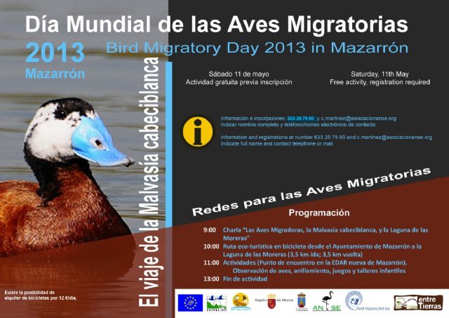El humedal de la Rambla de las Moreras punto de encuentro del Día mundial de las aves migratorias - 1, Foto 1