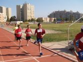 Final de relevos en la Pista Municipal de Atletismo